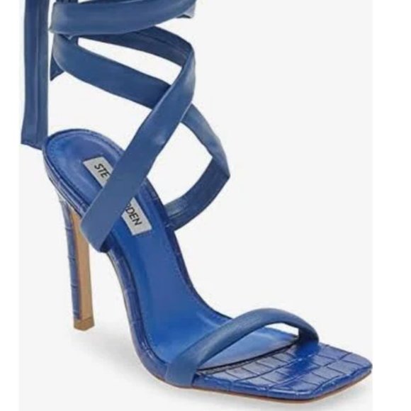 NEW Steve Madden Women's Utilize Heeled Sandal Blue - Picture 3 of 11